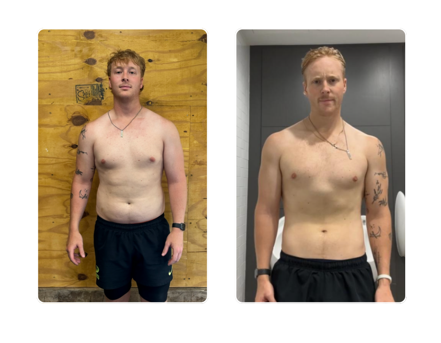 Male member front view transformation